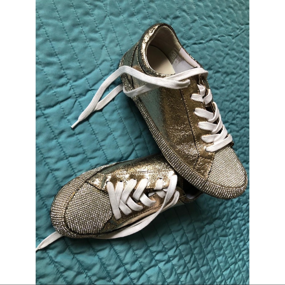 Gold sneakers